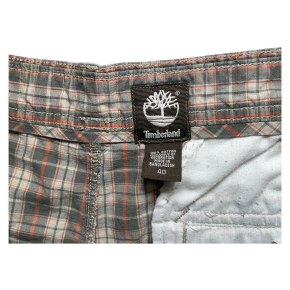 Timberland Plaid Shorts 40 - Picture 4 of 4